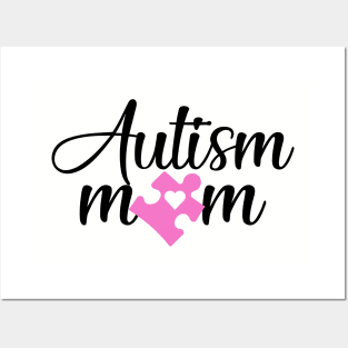 Autism Mom - Pink Posters and Art